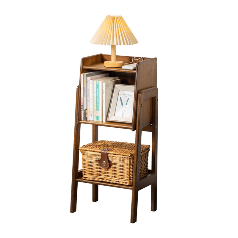 Modern Minimalist Rectangular Bamboo Bookshelf 3/4/5-Tier For Living Room