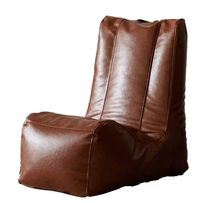 Traditional Vintage Rectangular PU Leather EPS Backrest Footrest Sofa For Living Room