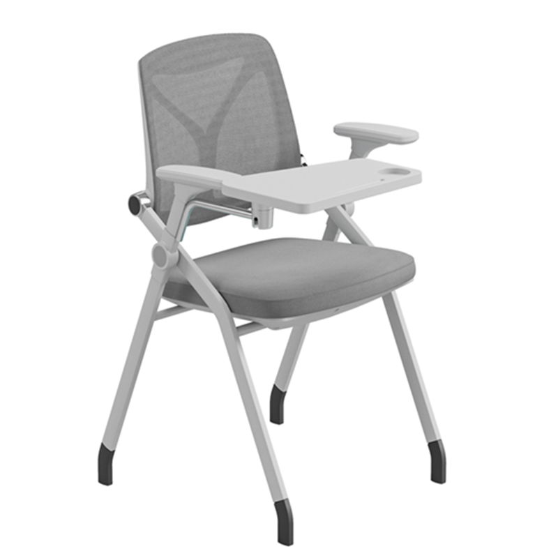 Multi-Function Adjustable Armrests & Foldable Design Desk Chair - Minimalist Office Chair With 180° Flip Desk & Ergonomic Support For Home Office