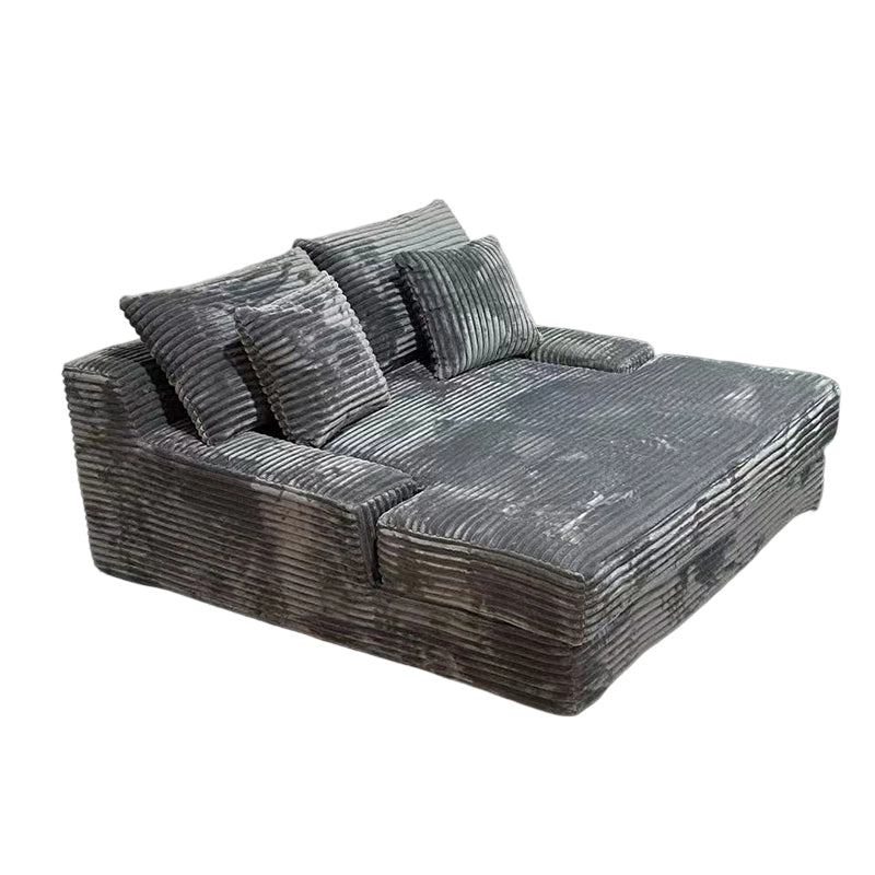 Modern Corduroy Sofa Bed - Frameless Modular Floor Couch With High Resilience Foam For Living Room & Bedroom