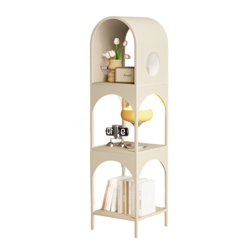 Contemporary Nordic Iron Openwork Design Corner Display Rack for Living Room Bedroom and Office Storage