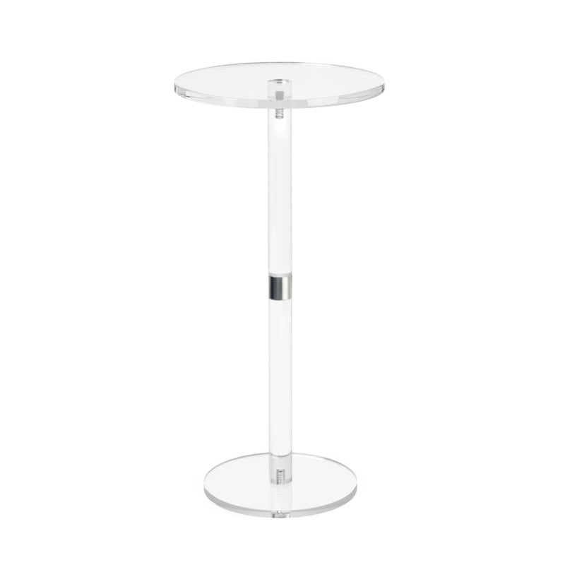 Modern Minimalist Acrylic Round Side Table For Living Room & Bedroom & Bathroom