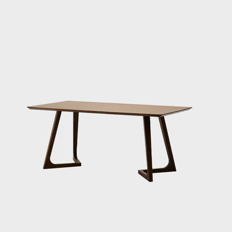 Contemporary Nordic Solid Walnut & Plywood Rectangular Precision Joinery & Mortise-and-Tenon Craft For Long-Lasting Durability Dining Table For 4-8 Seats