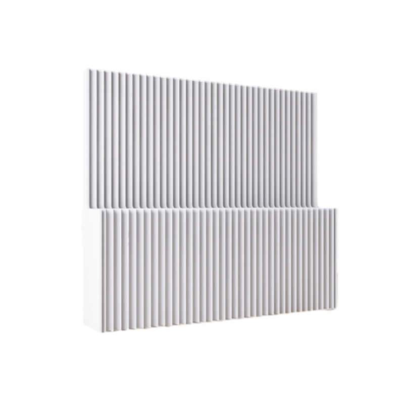 Modern Minimalist Kraft Paper Rectangular Folding Room Divider Shelf Screen For Living Room Office
