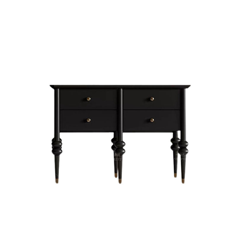 Modern Mid-Century Rectangular Solid Wood & Plywood Storage Cabinet 4/6-Drawer For Living Room