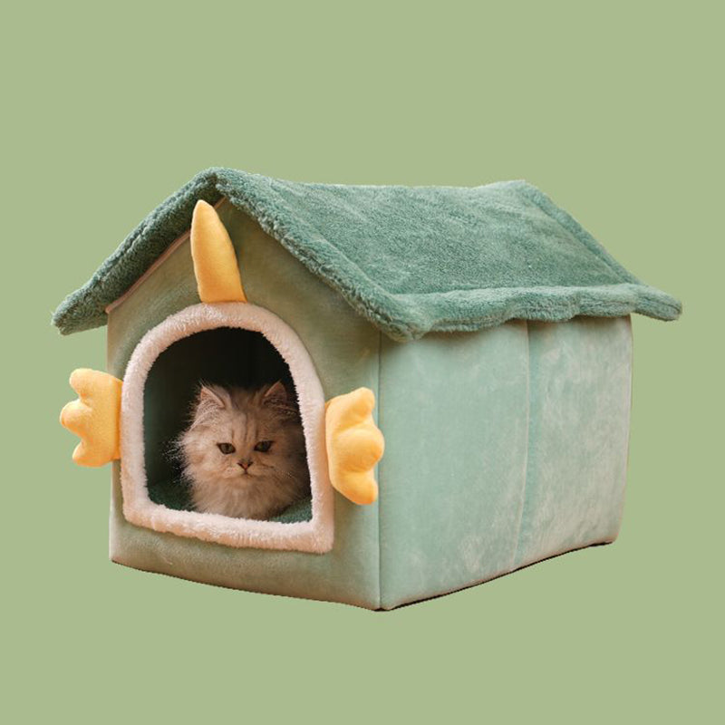 Contemporary Creative Dinosaur-Shaped Arctic Fleece Cat Bed For Bedroom