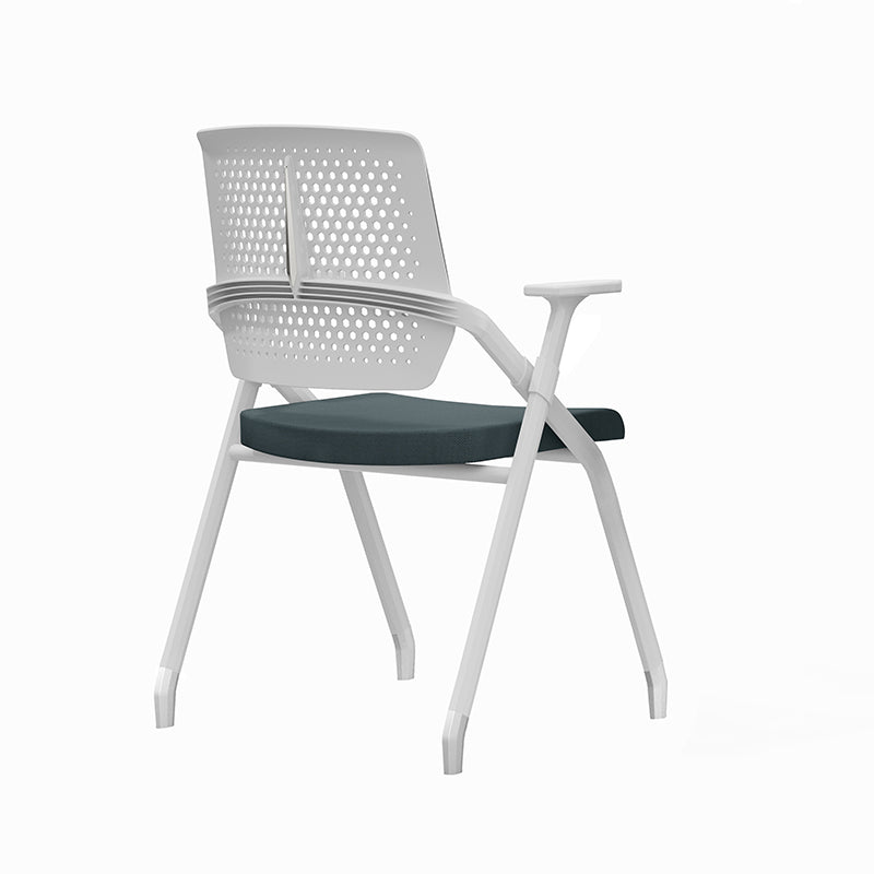 Modern Ergonomic Breathable Mesh Seat High Density Foam Meeting Chair - Rectangular Foldable Training Chair Space Saving Design For Home Office