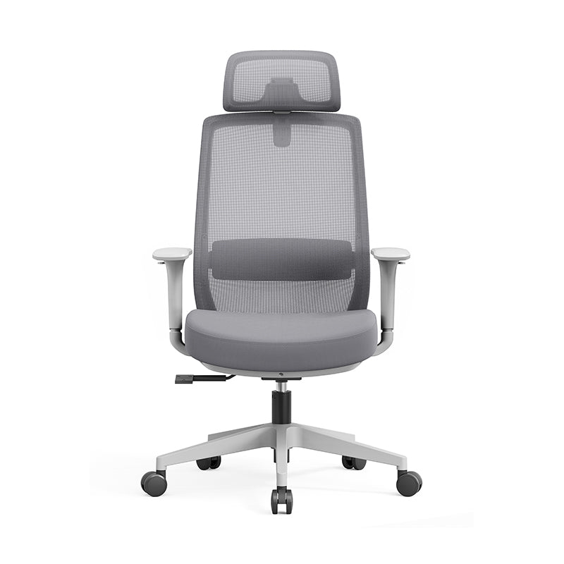 Modern Minimalist Ergonomic Desk Chair - 4D Headrest Breathable Mesh Chair: Lumbar Support Gaming Chair With Height Adjustment & Swivel For Home Office