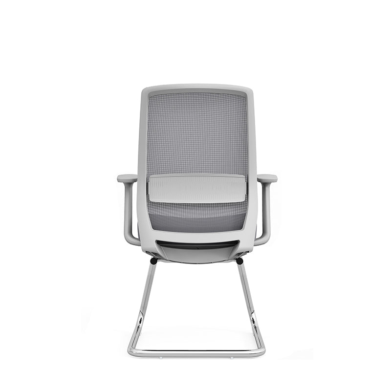 Modern Minimalist Executive Visitor Chair - Mesh Office Reception Chair: Breathable Ergonomic Desk Chair For Home Office