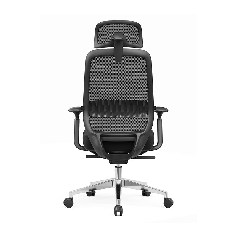 Modern Minimalist Black Executive Office Chair: Ergonomic Design-Swivel Height-Adjustable Gaming Chair For Home Office