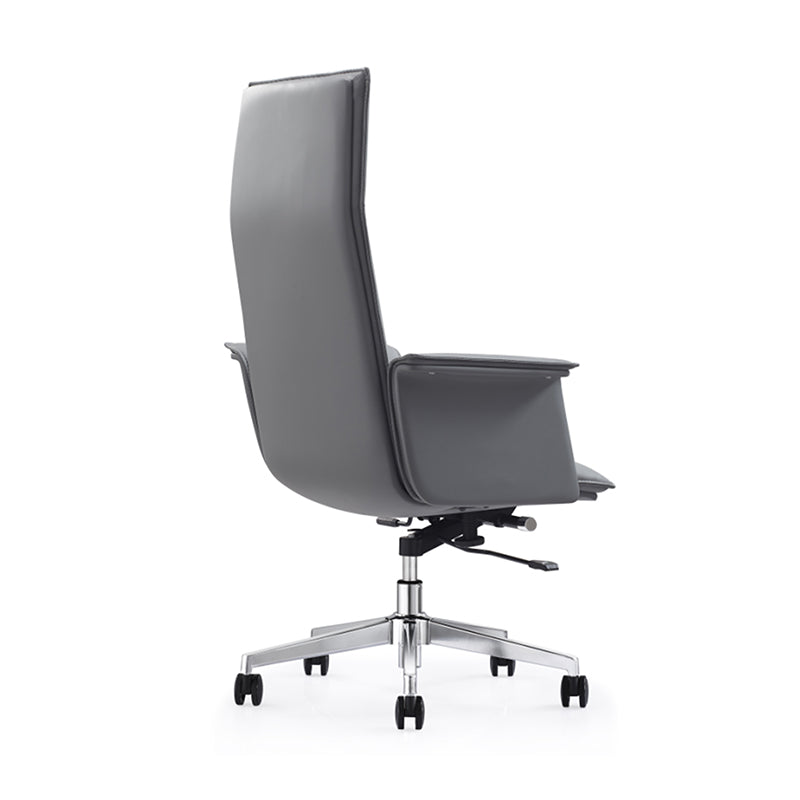 Modern Minimalist Premium Executive Chair: Leather Height-Adjustable Office Chair - Ergonomic Desk Chair For Home Office