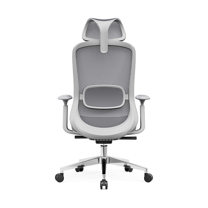 Modern Minimalist High-Back Breathable Mesh Office Chair: Adjustable Lumbar Support - Ergonomic Desk Chair For Home Office
