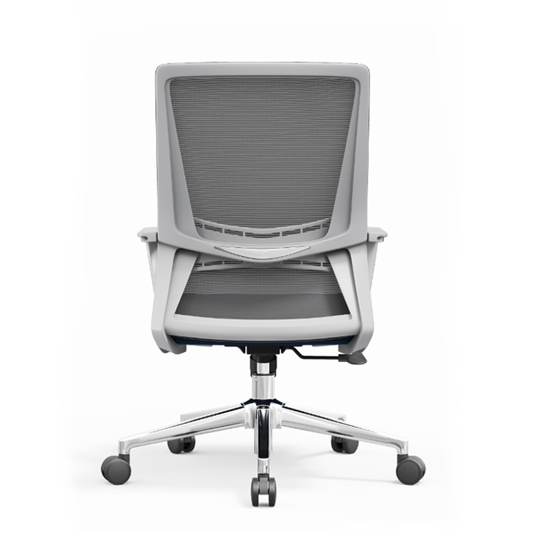 Modern Minimalist Ergonomic Mid-Back Office Chair: Breathable Mesh - Backrest & Armrests Height-Adjustable Desk Chair For Home Office