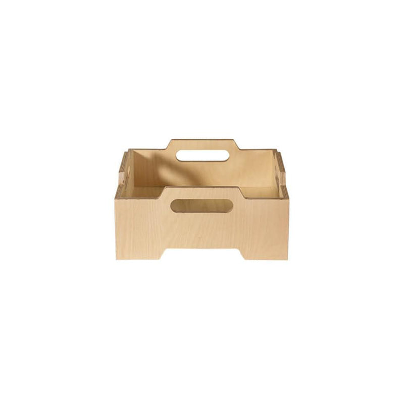 Japanese Modular Birch Plywood End Table - Stackable Storage Boxer Suit For Home Office