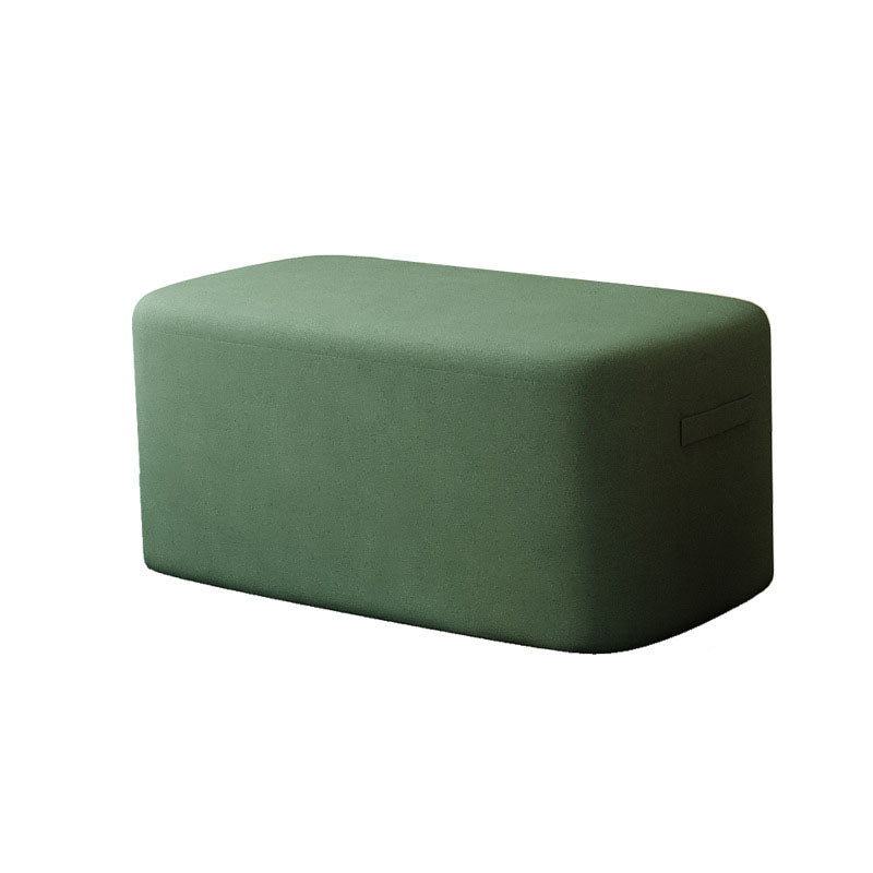 Modern Minimalist Rectangular Tech Sherpa Fabric Solid Wood Accent Chair Backless Armless For Living Room