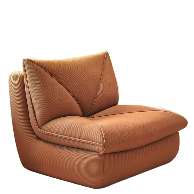 Modern Minimalist Square Rectangular Corduroy Rebound Sponge Compressible Lazy Sofa Backrest Armless For Living Room