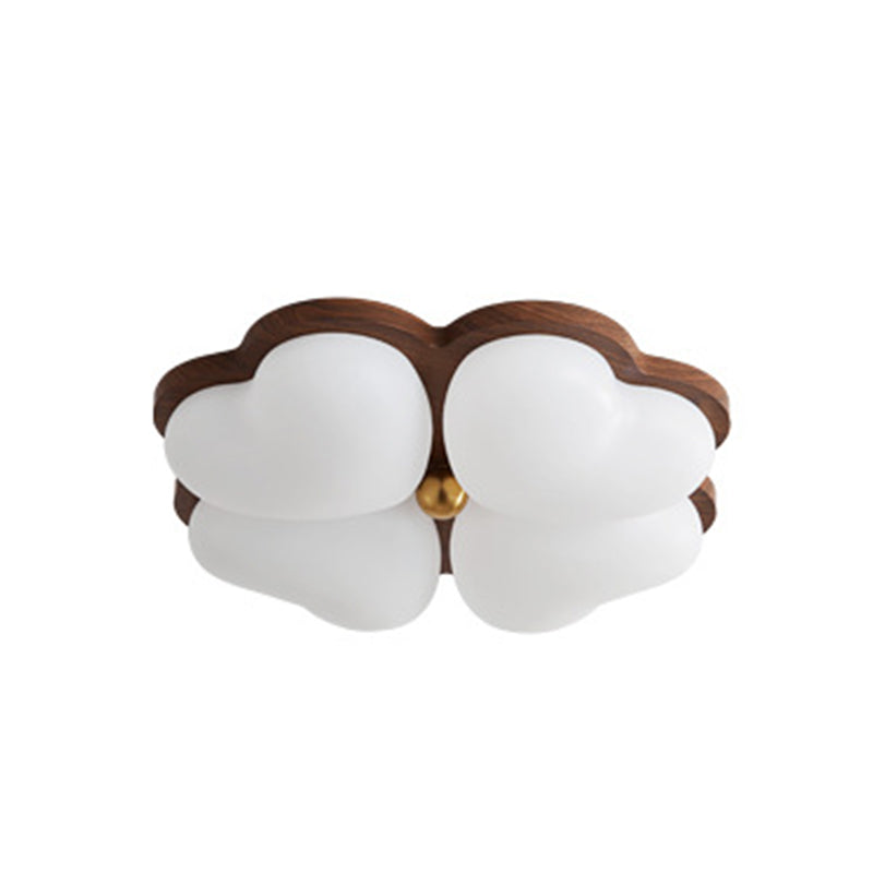 Traditional Chinese PE Iron Floral LED Flush Mount Ceiling Light For Bedroom