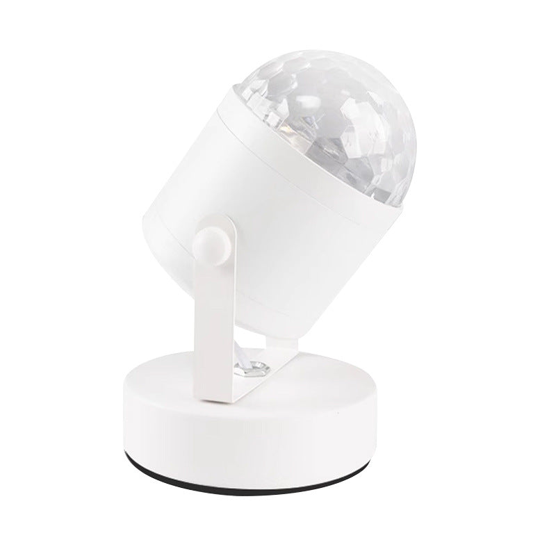 Modern Simplicity USB Water Ripple Cylinder Iron PVC LED Ambient Table Lamp For Bedroom