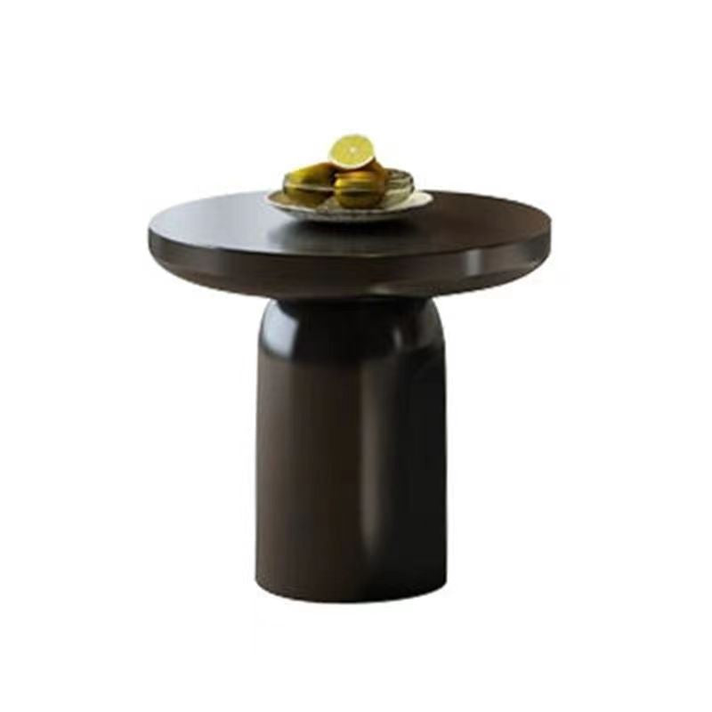 Modern Minimalist Cylindrical Medium Density Fiberboard Coffee Table 1-Tier For Living Room