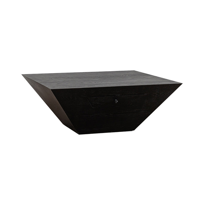 Modern Minimalist Trapezoidal Cedar Medium Density Fiberboard Coffee Table 1-Tier For Living Room