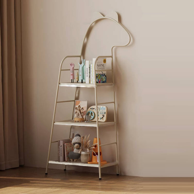 Contemporary Creative Rectangular Dinosaur-Shaped Iron Kids Storage Bookshelf 3-Tier For Living Room & Bedroom