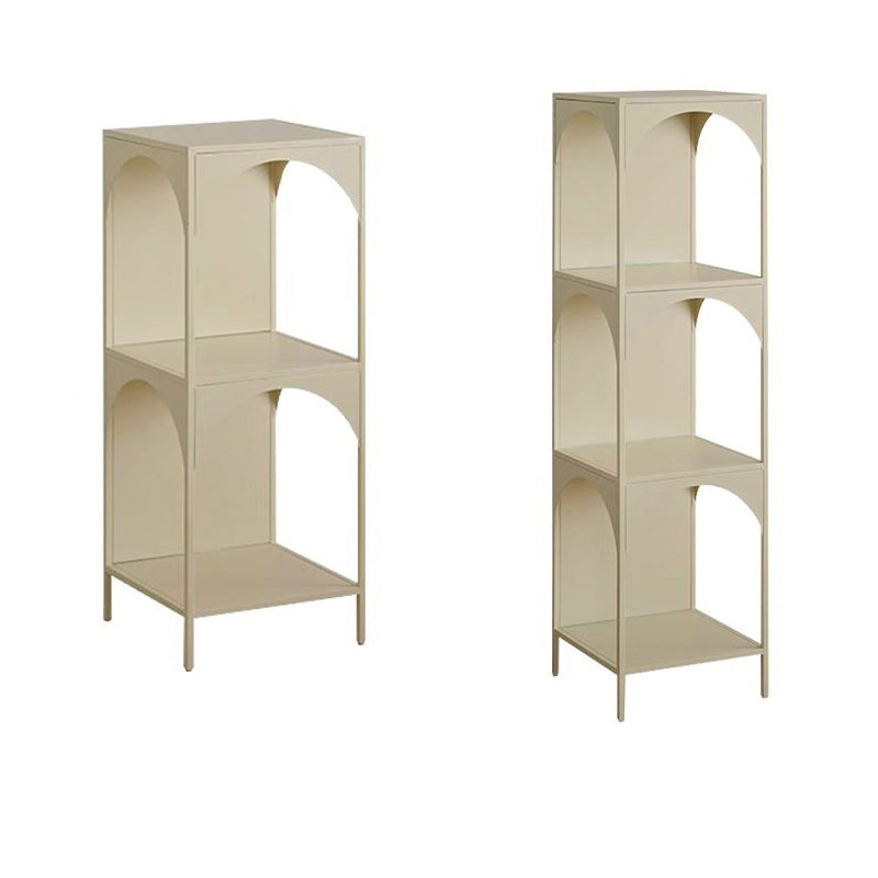 Modern Minimalist Rectangular Carbon Steel Bookshelf 1/2/3-Tier For Living Room