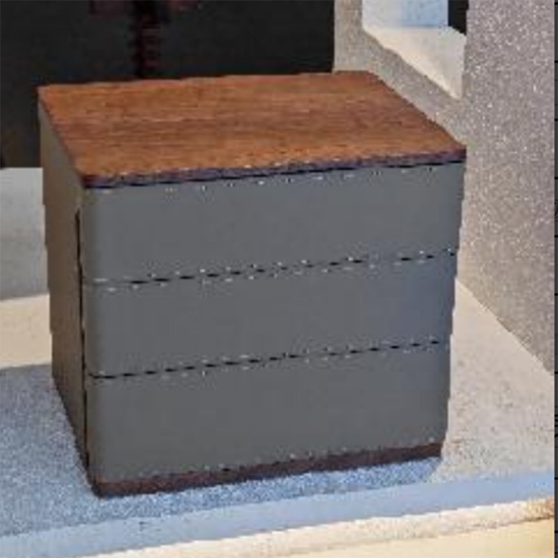 Modern Simplicity Rectangular Nightstand - Solid Wood Multi-layer Board, Premium Saddle Leather Upholstery, Refined Craftsmanship & Stable Support For Bedroom