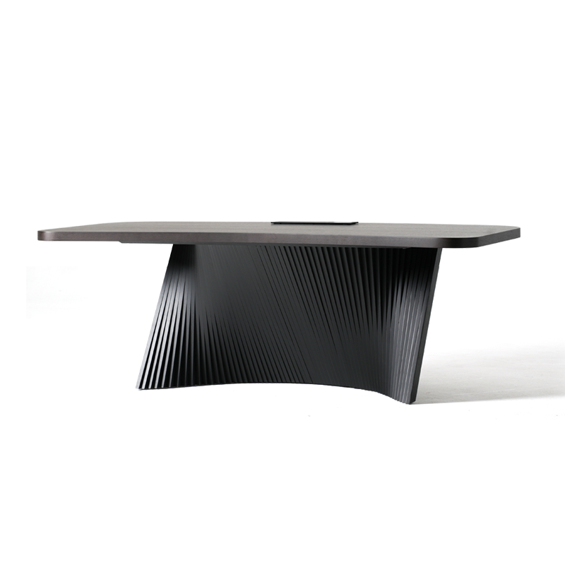 Modern Minimalist Rectangular Desk - Solid Wood Multi-layer Board: Sturdy Stable Support, Eco-Friendly Odor-Free, Natural Clear Texture & Scratch-Resistant For Study