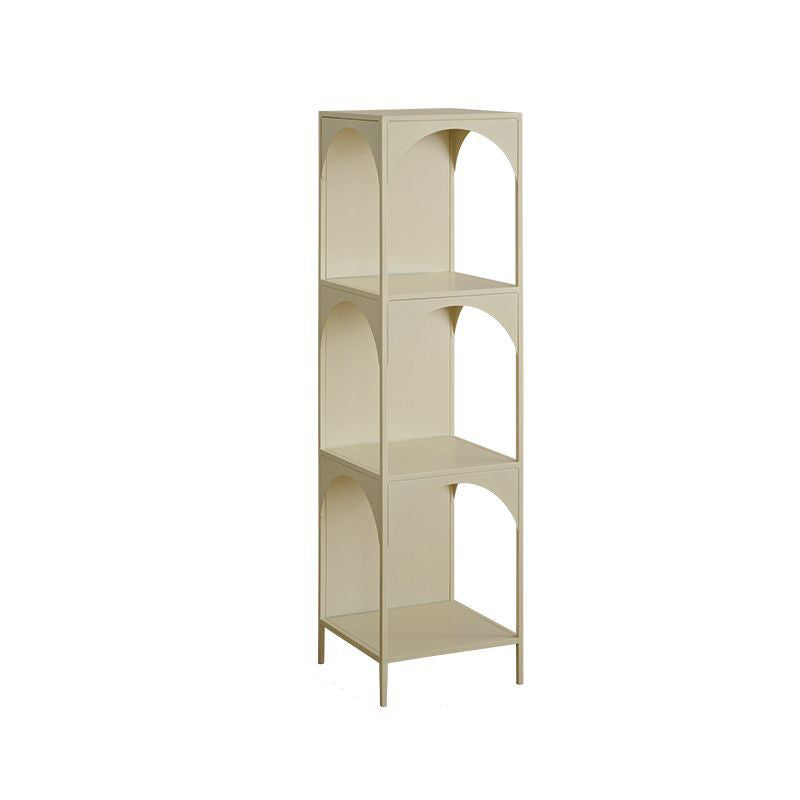 Modern Minimalist Cube Carbon Steel Open Bookshelves 2/3-Tier 4-Leg For Home Office