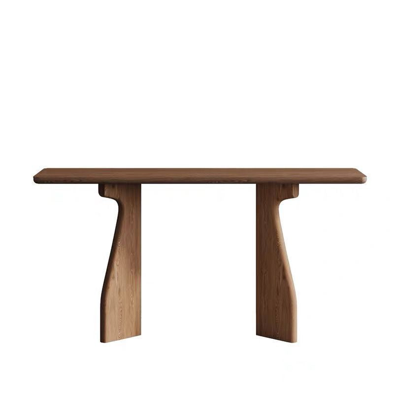 Traditional Chinese Rectangular Solid Wood Console Table For Entryways