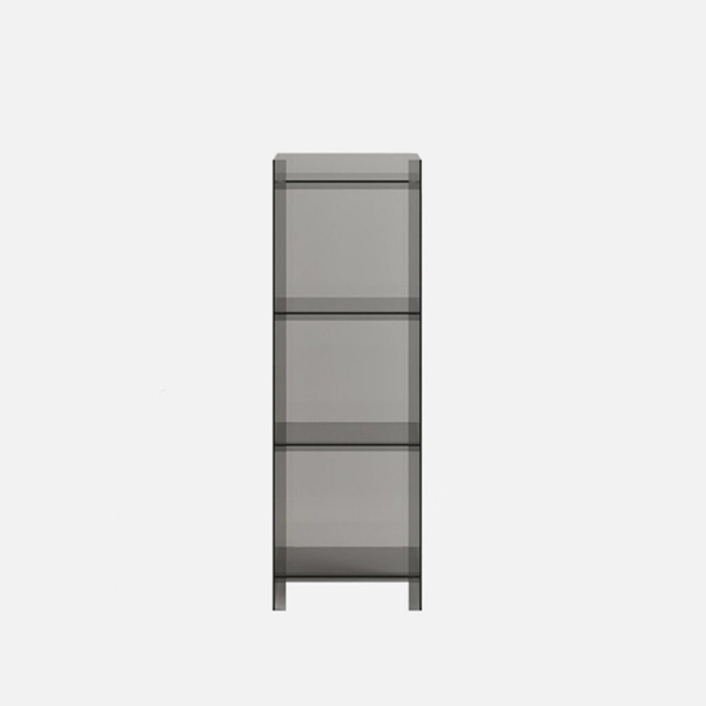 Modern Minimalist Square Rectangular Acrylic Display Rack 4/5-Tier For Living Room