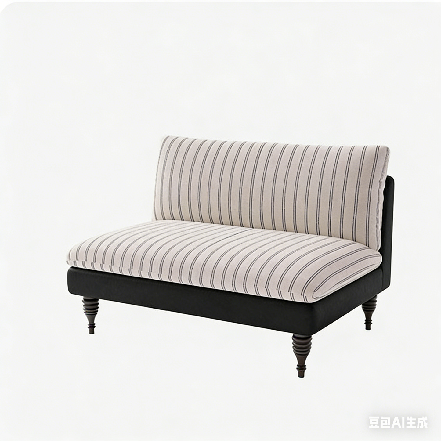 Traditional French Solid Wood Fabric Rectangular Cylindrical Accent Chair With Backrest For Living Room