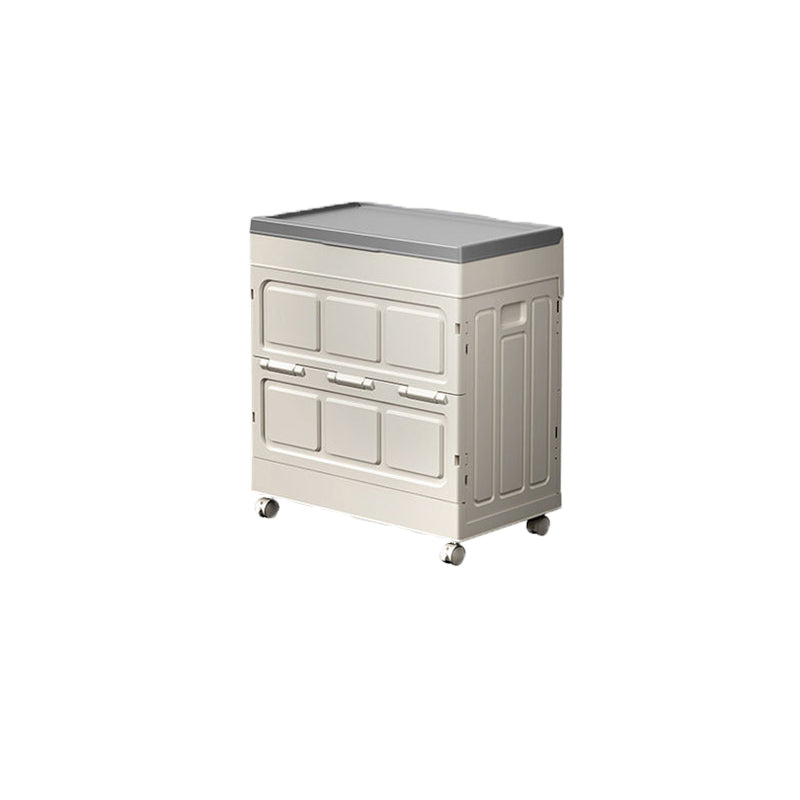 Modern Simplicity Foldable Rectangular PP Plastic Large Capacity Storage Cabinet 1-Cabinet For Living Room & Bedroom