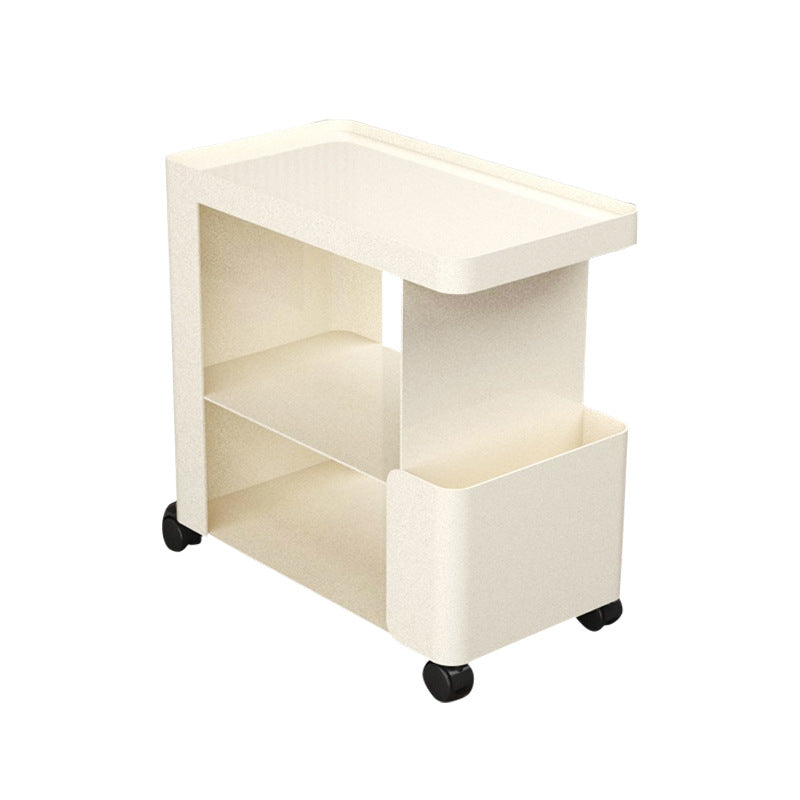 Contemporary Creative Iron Rounded Rectangular Side Table With 3-Tier For Living Room
