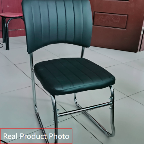 Modern Minimalist Square Iron PU Leather Sponge Desk Chair Backrest For Home Office