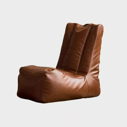 Traditional Vintage Rectangular PU Leather EPS Backrest Footrest Sofa For Living Room