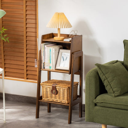 Modern Minimalist Rectangular Bamboo Bookshelf 3/4/5-Tier For Living Room