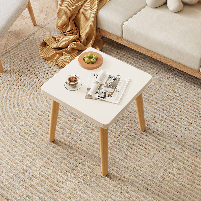 Modern Minimalist Square Particle Board Side Table 1-Tier For Living Room