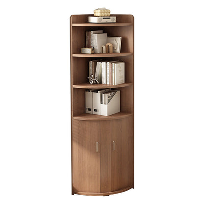 Modern Minimalist Fan-Shaped Engineered Wood Nightstand 6-Tier For Bedroom