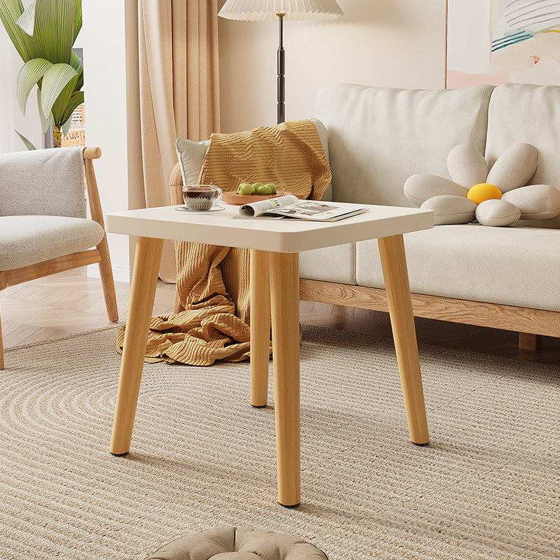 Modern Minimalist Square Particle Board Side Table 1-Tier For Living Room