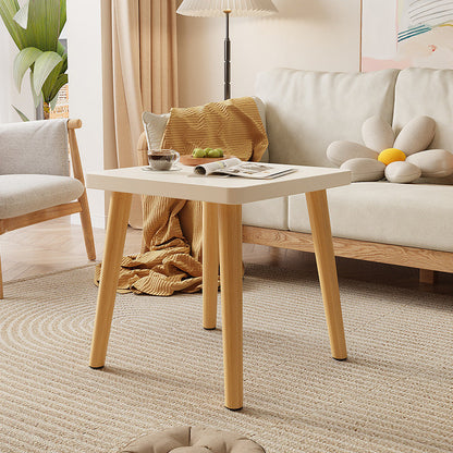 Modern Minimalist Square Particle Board Side Table 1-Tier For Living Room