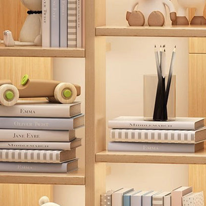 Modern Minimalist Rectangular Artificial Wood Bookshelf 4/5-Tier For Living Room
