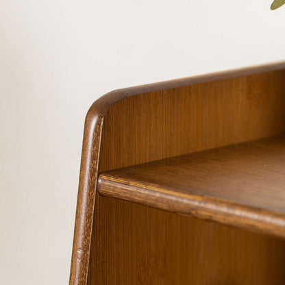 Modern Minimalist Rectangular Bamboo Bookshelf 3/4/5-Tier For Living Room