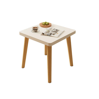Modern Minimalist Square Particle Board Side Table 1-Tier For Living Room