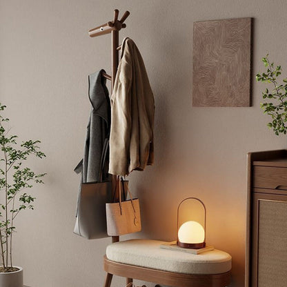Modern Minimalist Giraffe-Shaped Solid Wood Teddy Plush Sponge Footstool For Entryway
