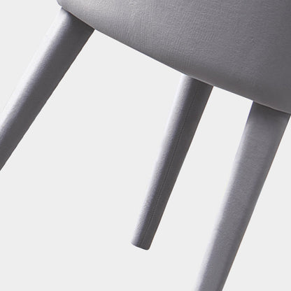 Modern Minimalist Rectangular Velvet Solid Wood Iron Dining Chair Backrest For Dining Room