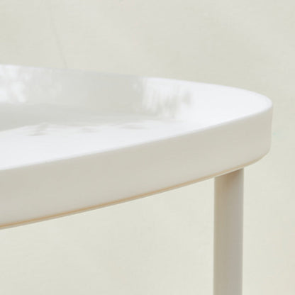 Modern Minimalist Rectangular PP Carbon Steel Side Table 2/3 Tier For Living Room