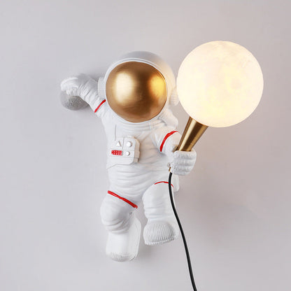Contemporary Creative Resin ABS Astronaut 1-Light Table Lamp For Bedroom