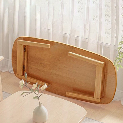 Modern Minimalist Rectangular Medium Density Fiberboard Solid Wood Coffee Table 1-Tier For Living Room
