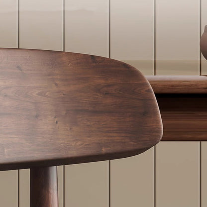Traditional Vintage Square Rubberwood PU Leather Foam Sponge Armless Dining Chair For Dining Room
